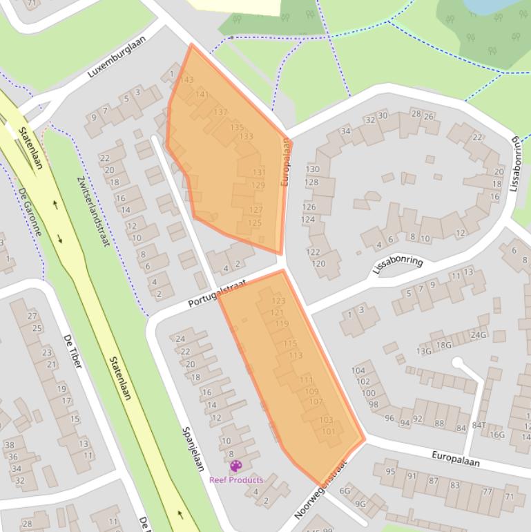 Kaart van postcodegebied 5152NK.