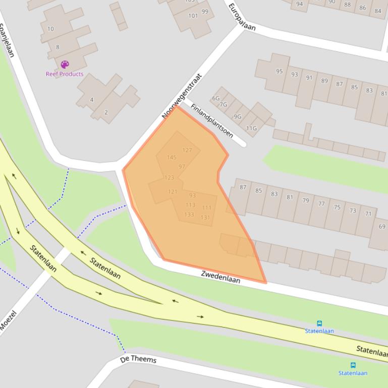 Kaart van postcodegebied 5152PL.