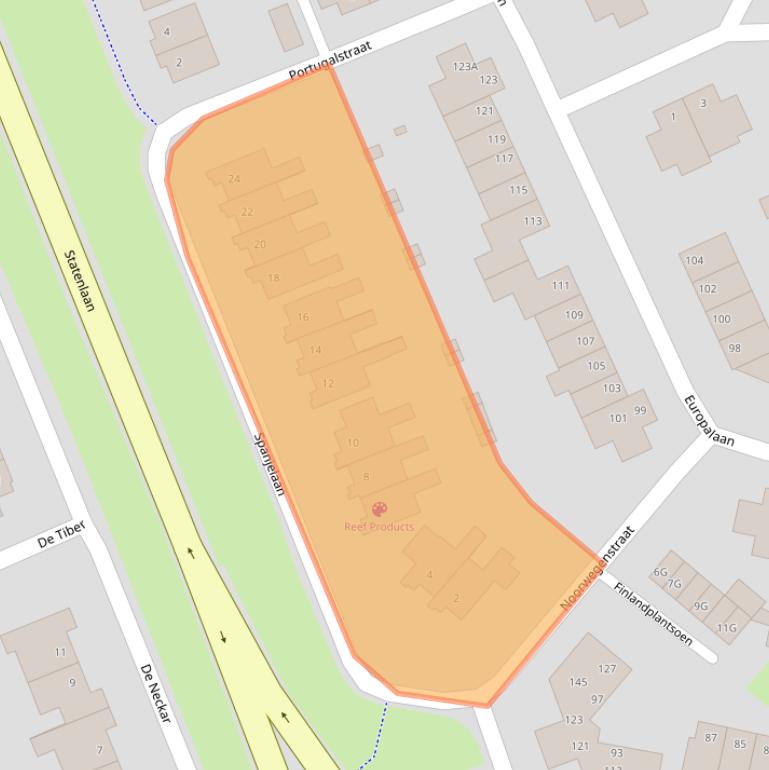 Kaart van postcodegebied 5152PN.