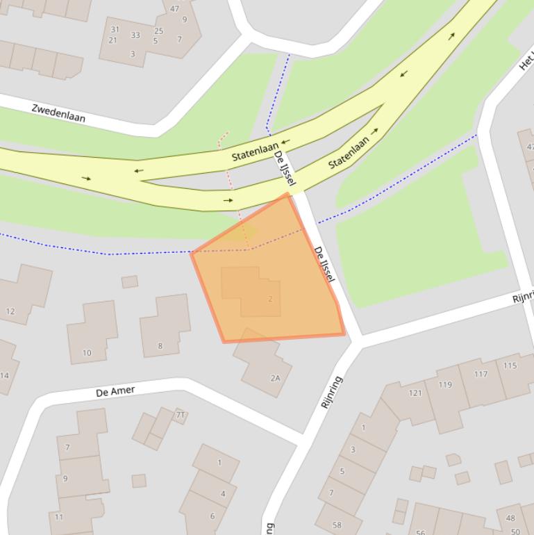 Kaart van postcodegebied 5152SG.