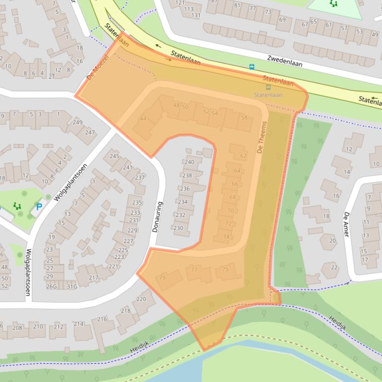 Kaart van postcodegebied 5152SN.