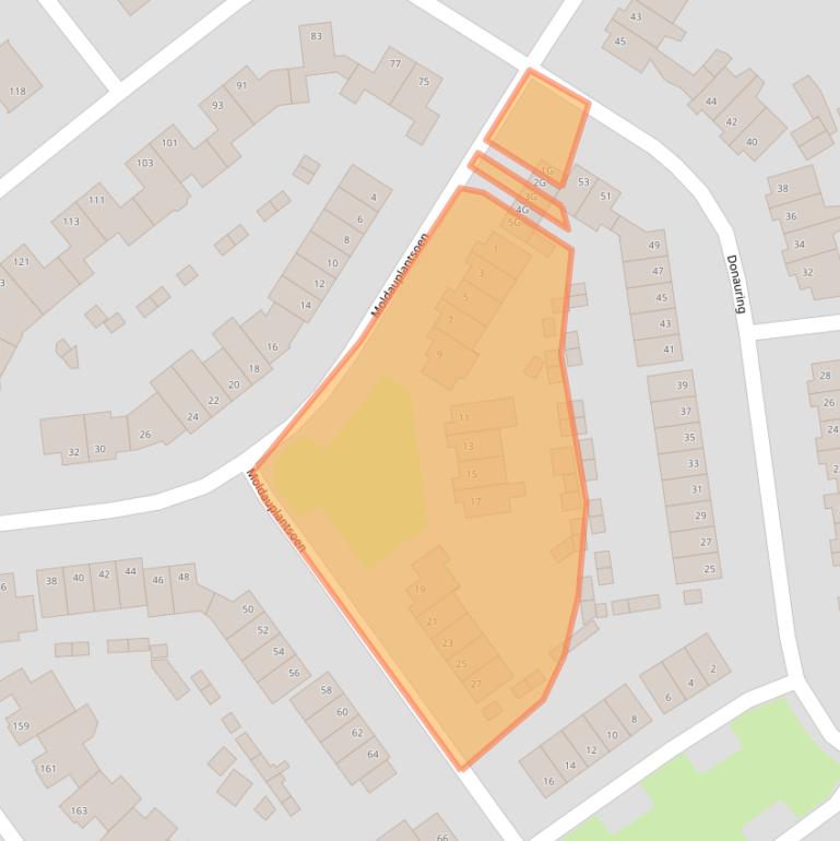 Kaart van postcodegebied 5152SP.