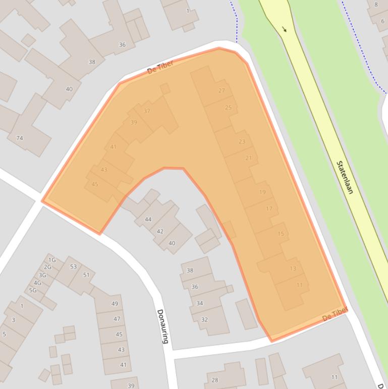 Kaart van postcodegebied 5152SR.