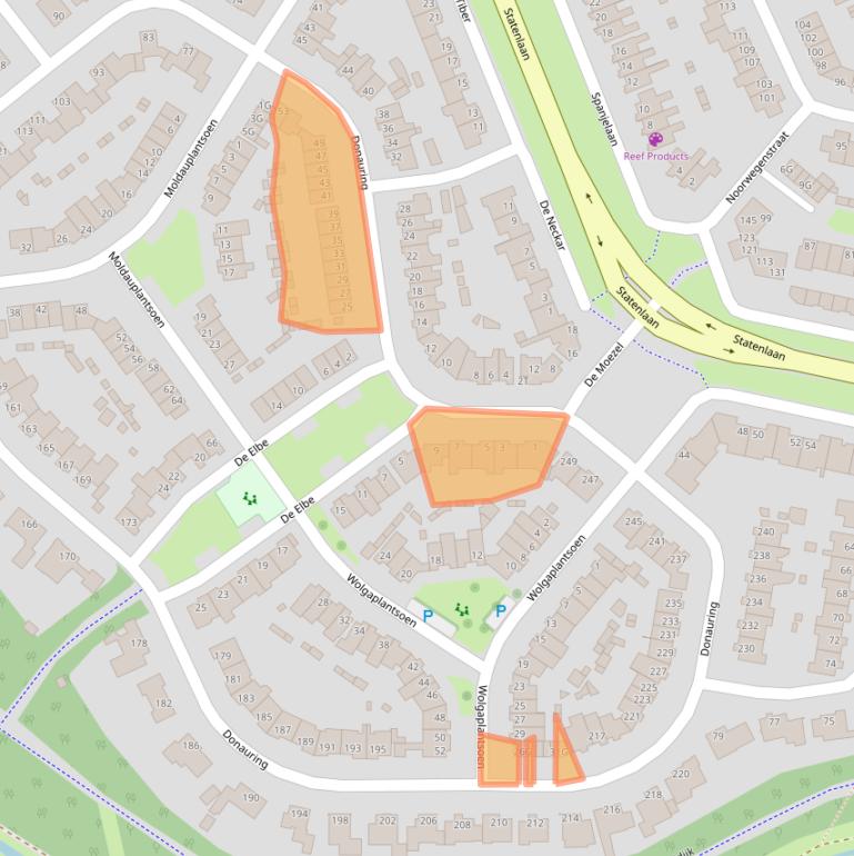 Kaart van postcodegebied 5152TA.