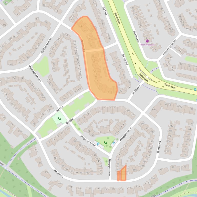 Kaart van postcodegebied 5152TB.