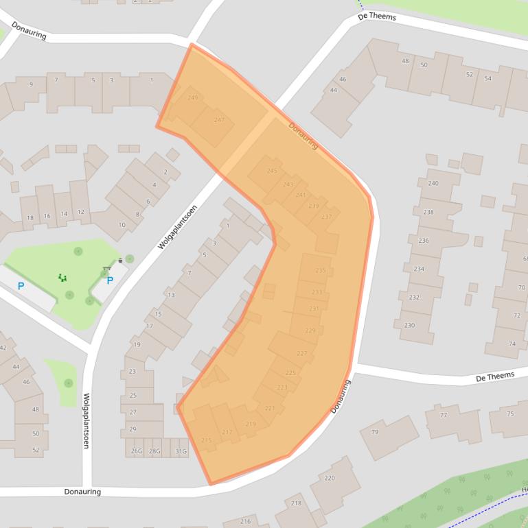 Kaart van postcodegebied 5152TK.