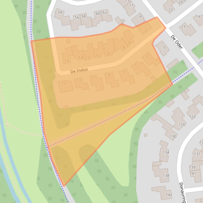 Kaart van postcodegebied 5152VC.