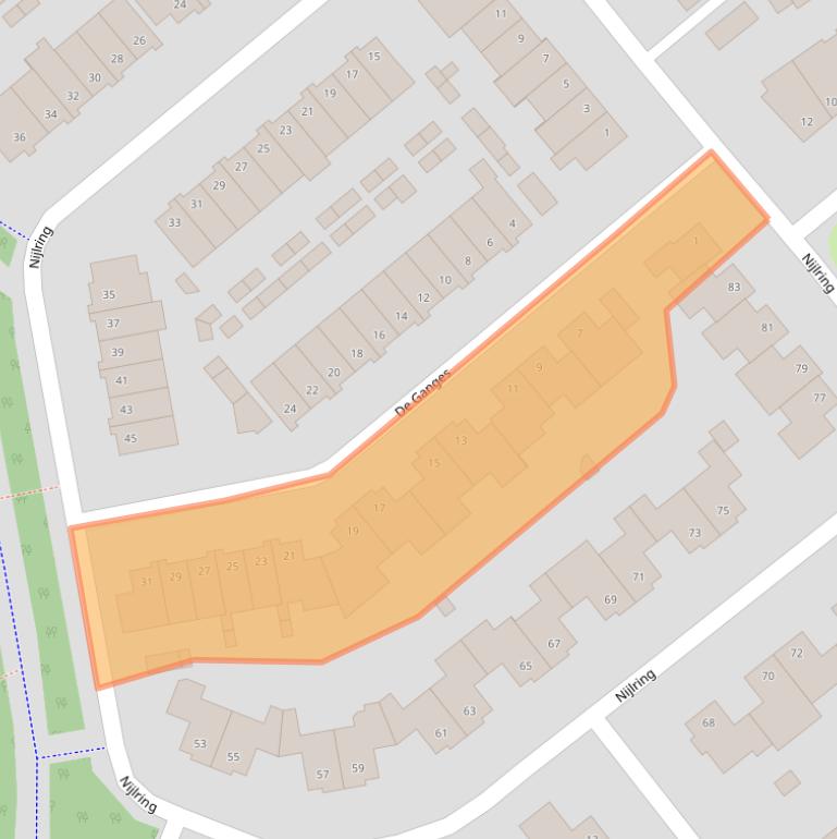 Kaart van postcodegebied 5152VE.
