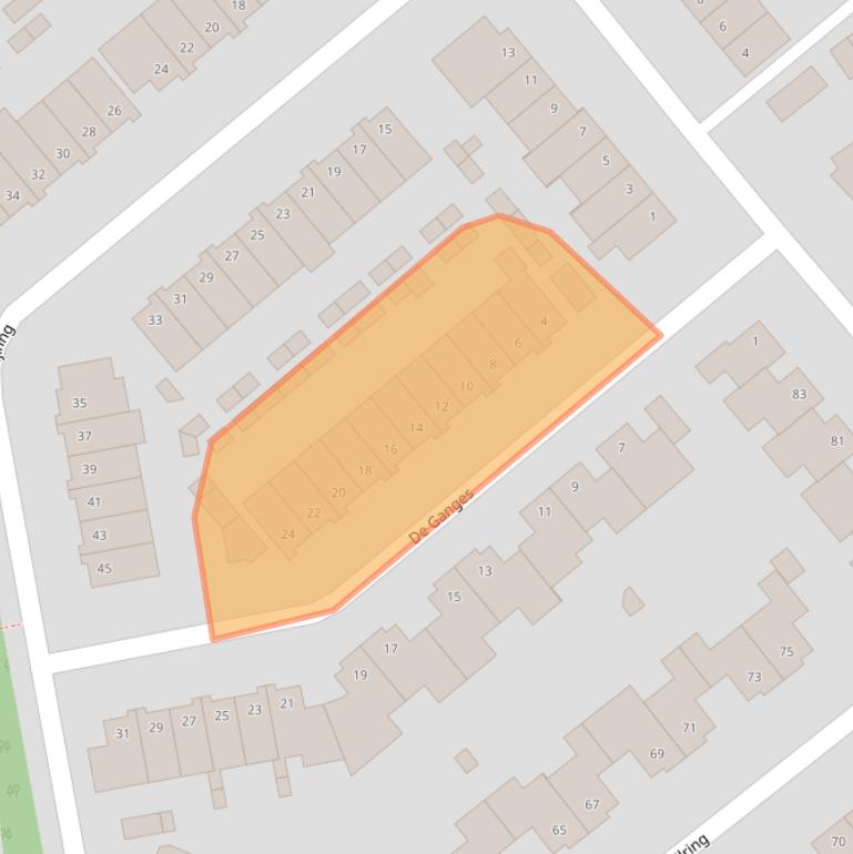 Kaart van postcodegebied 5152VG.