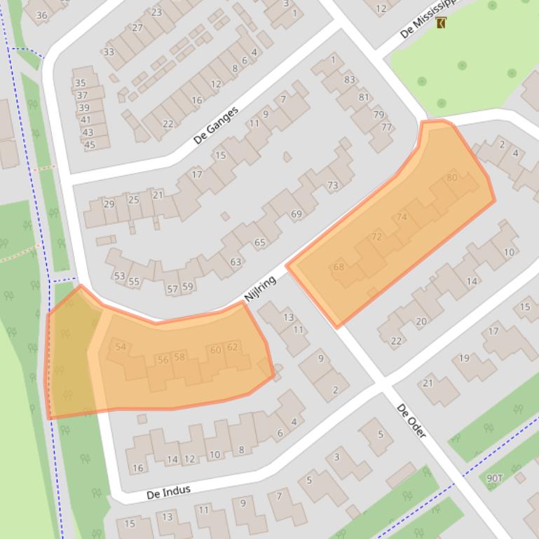 Kaart van postcodegebied 5152VL.
