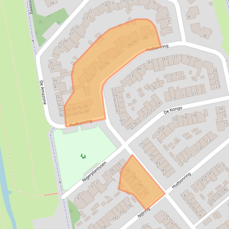 Kaart van postcodegebied 5152VS.