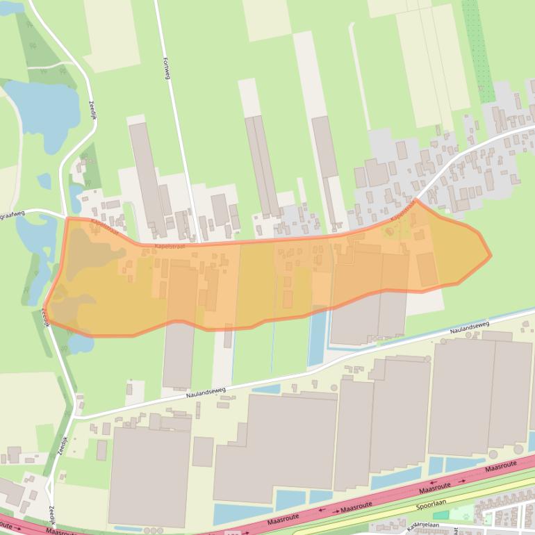 Kaart van postcodegebied 5154AV.