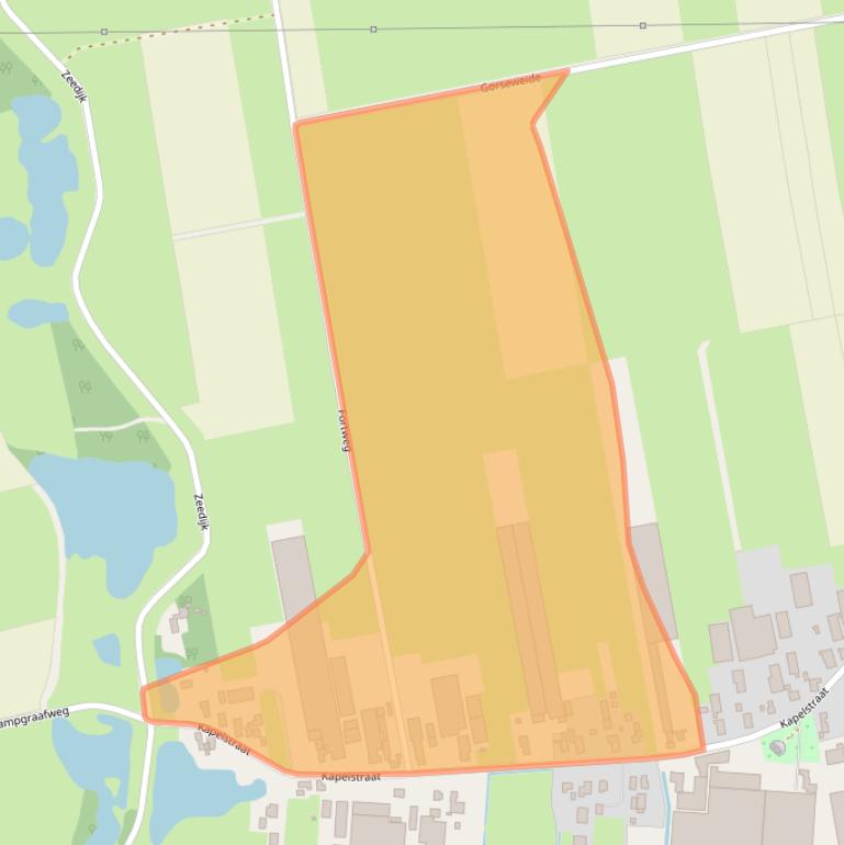 Kaart van postcodegebied 5154AX.