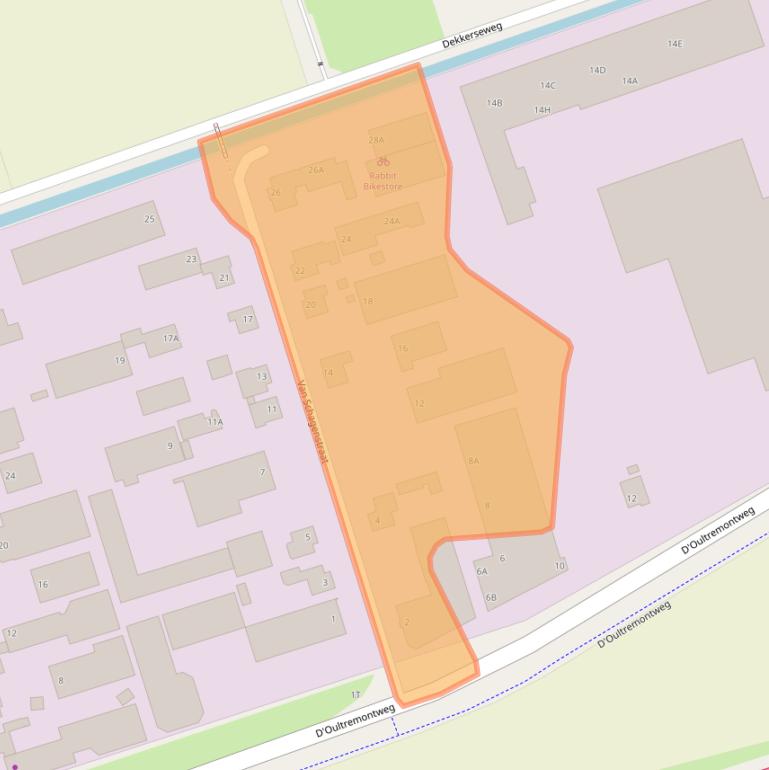 Kaart van postcodegebied 5154PG.