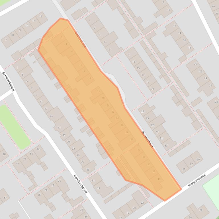 Kaart van postcodegebied 5156AB.