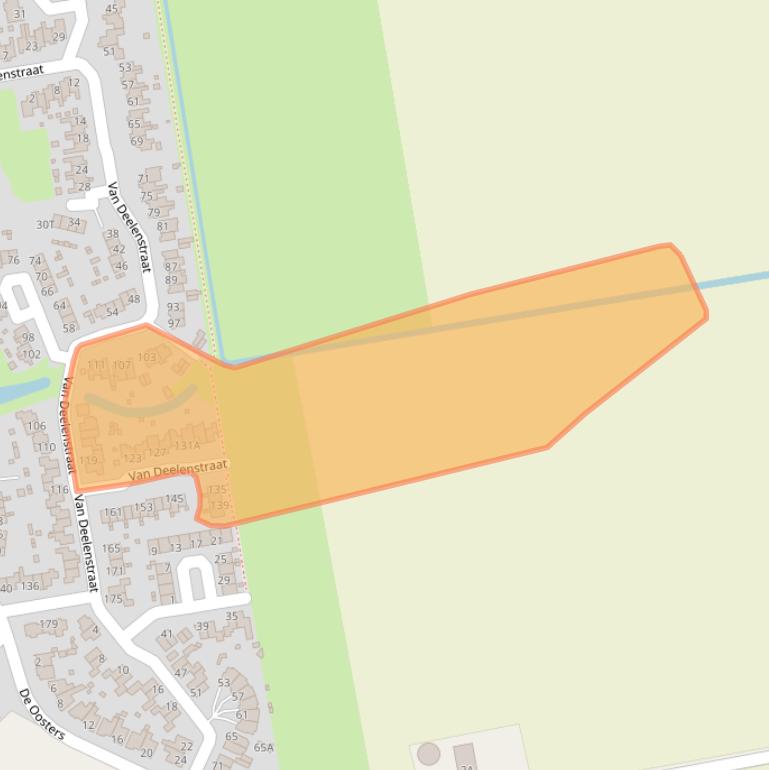 Kaart van postcodegebied 5156AN.