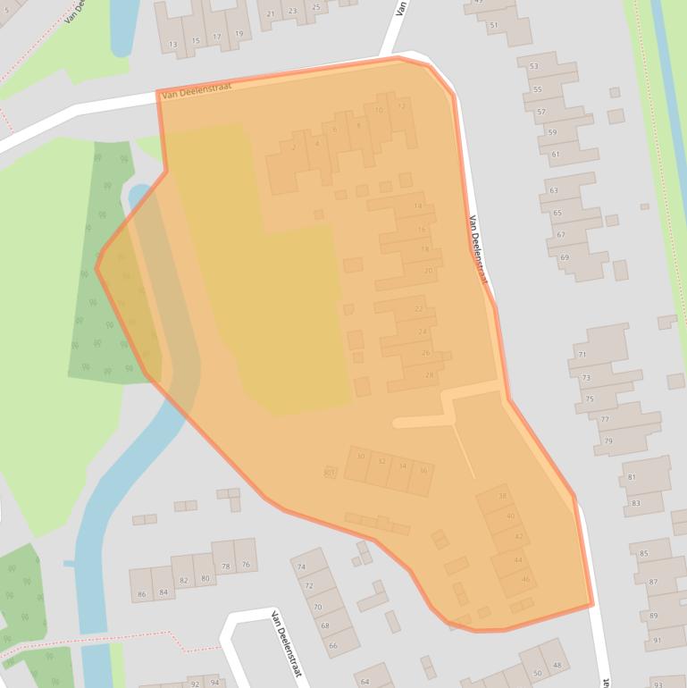 Kaart van postcodegebied 5156AR.