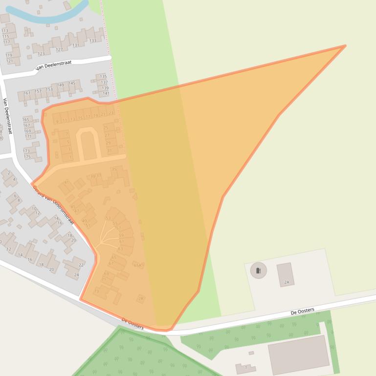 Kaart van postcodegebied 5156AV.