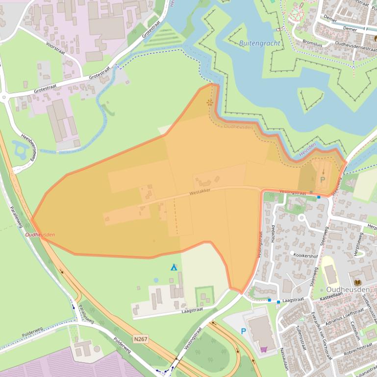 Kaart van postcodegebied 5156CR.