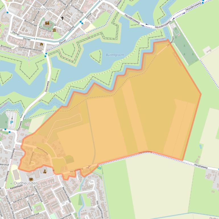 Kaart van postcodegebied 5156JH.