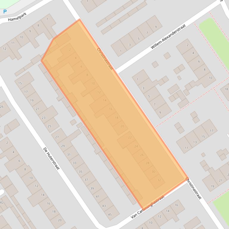 Kaart van postcodegebied 5156LB.