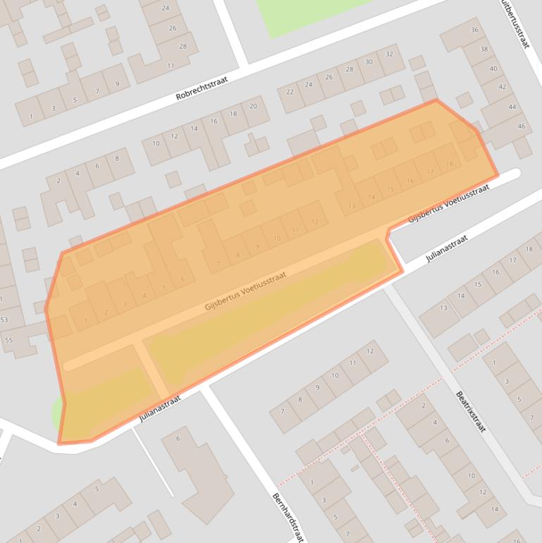 Kaart van postcodegebied 5156LH.