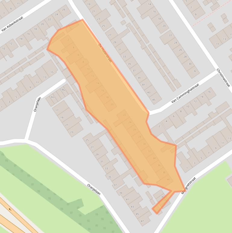 Kaart van postcodegebied 5156MD.