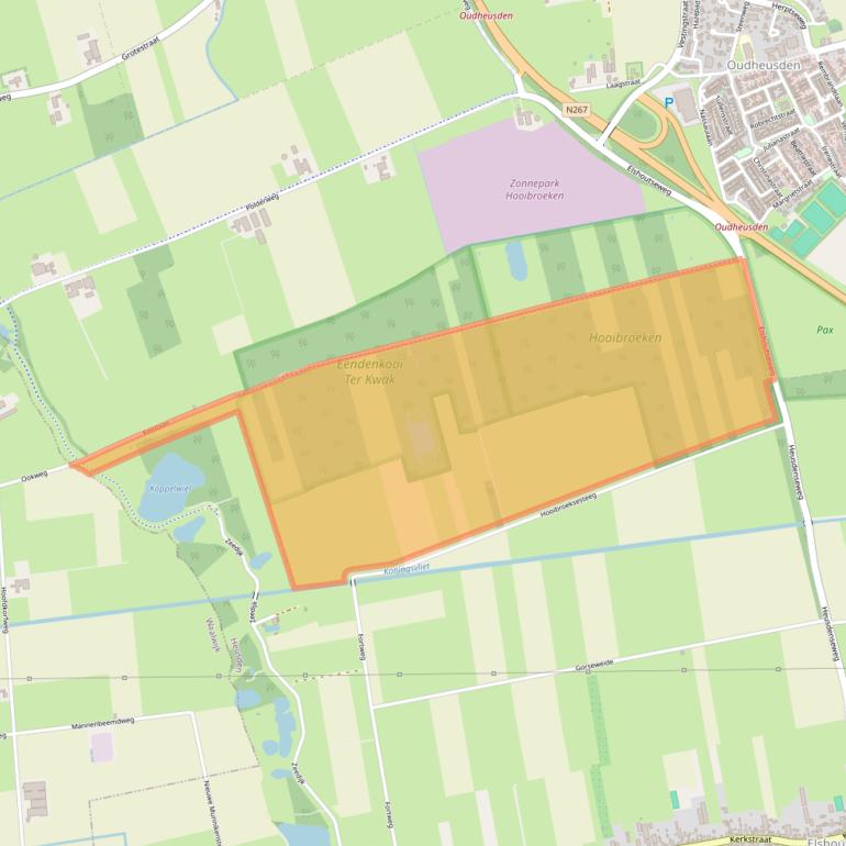 Kaart van postcodegebied 5156NM.