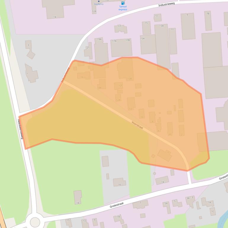 Kaart van postcodegebied 5158NC.