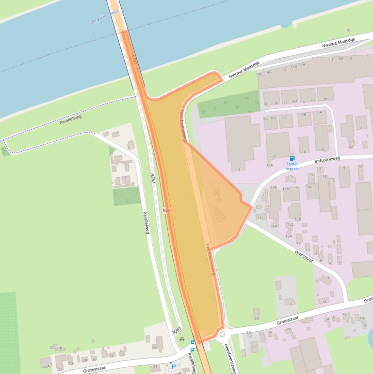 Kaart van postcodegebied 5158NK.