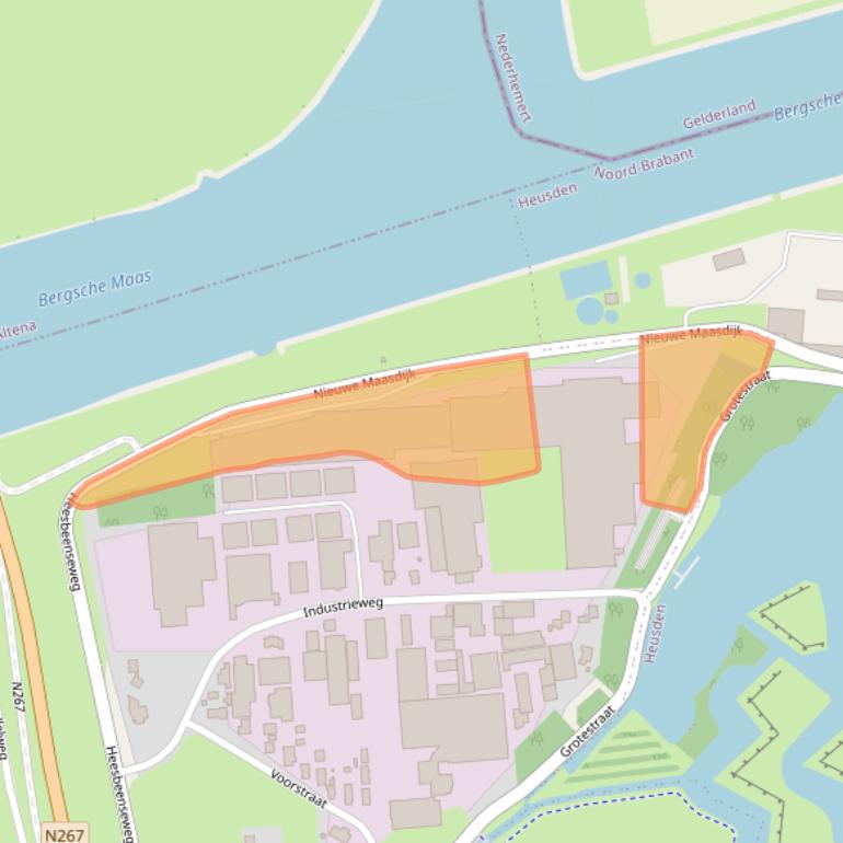 Kaart van postcodegebied 5158PJ.