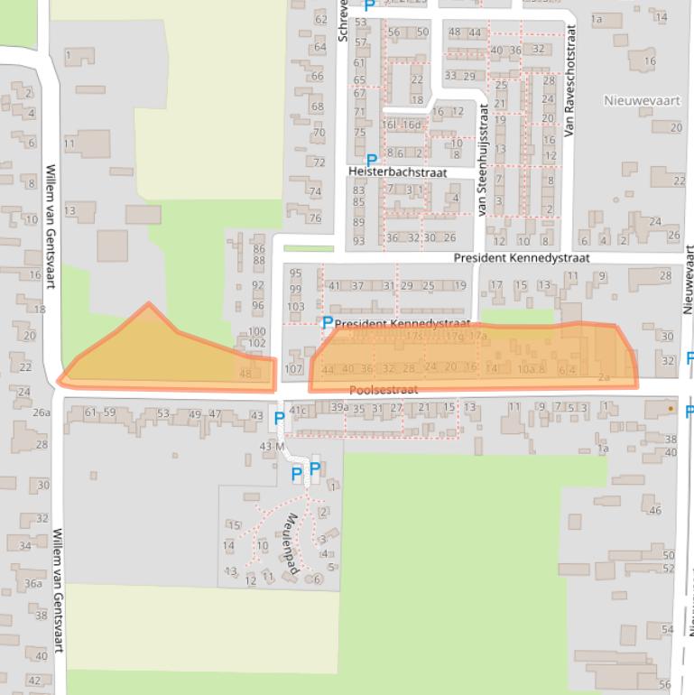 Kaart van postcodegebied 5161AM.