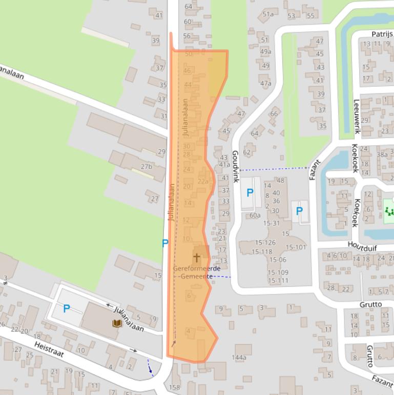 Kaart van postcodegebied 5161BB.