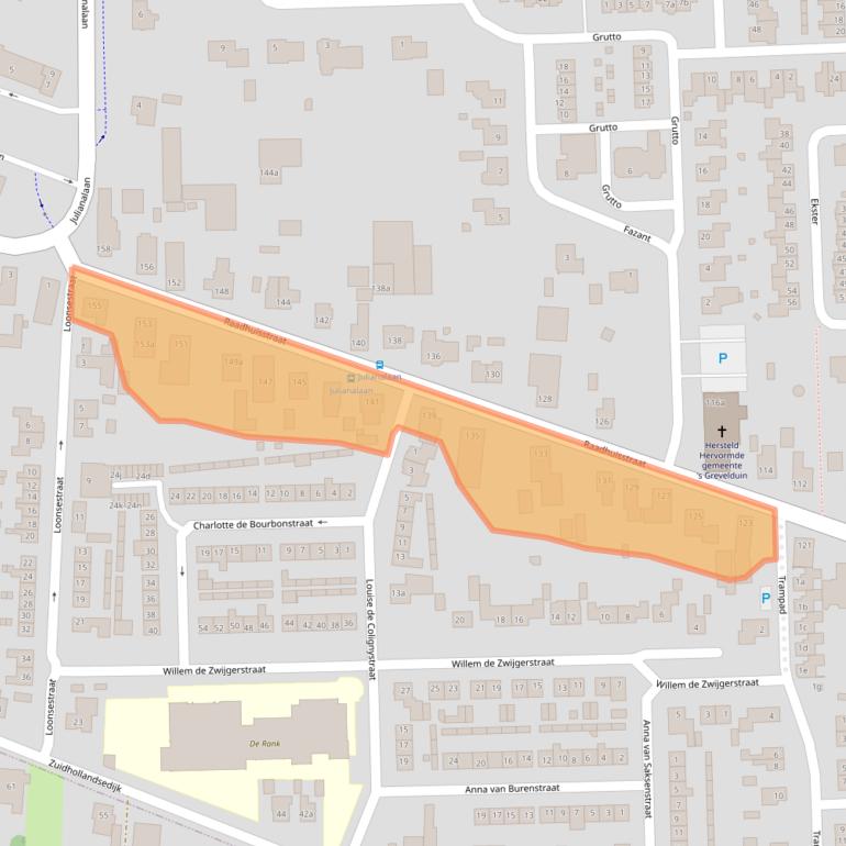 Kaart van postcodegebied 5161BG.