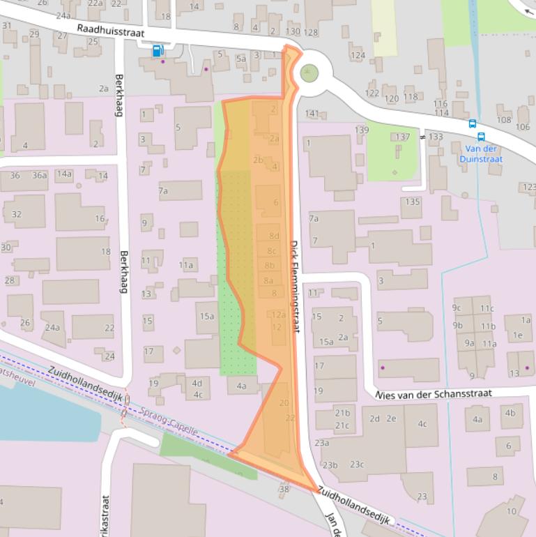 Kaart van postcodegebied 5161CB.