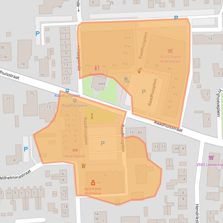 Kaart van postcodegebied 5161CG.