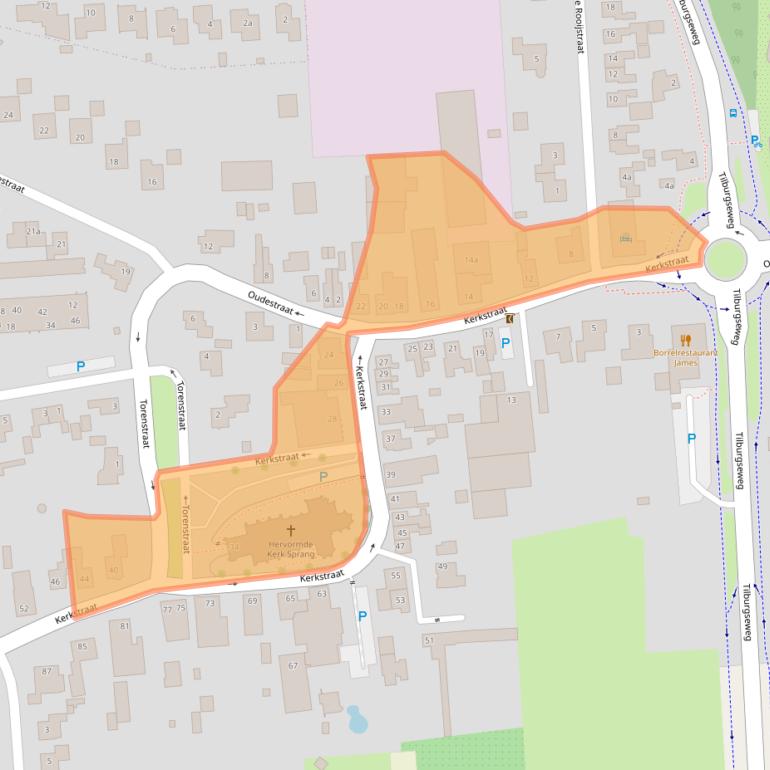 Kaart van postcodegebied 5161ED.