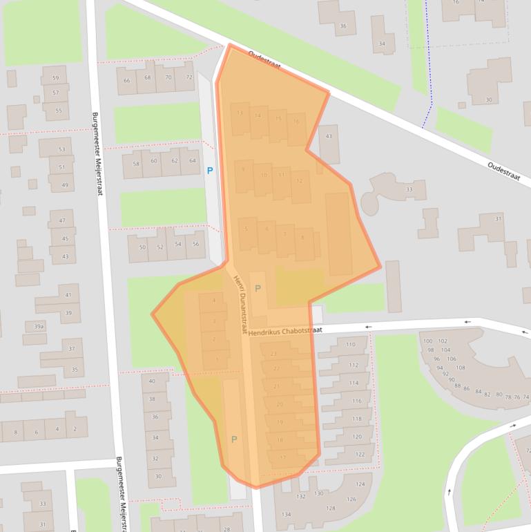 Kaart van postcodegebied 5161EL.