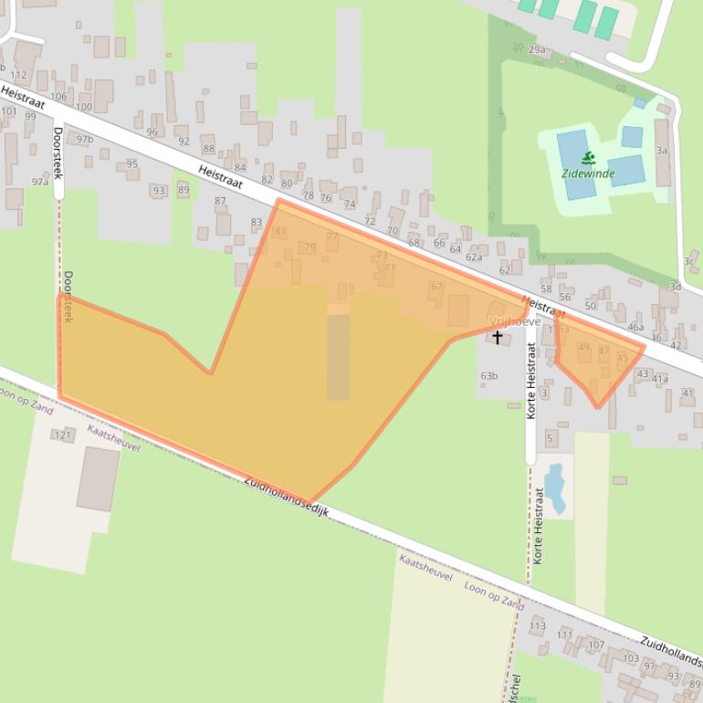 Kaart van postcodegebied 5161GB.