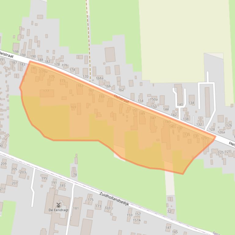 Kaart van postcodegebied 5161GD.