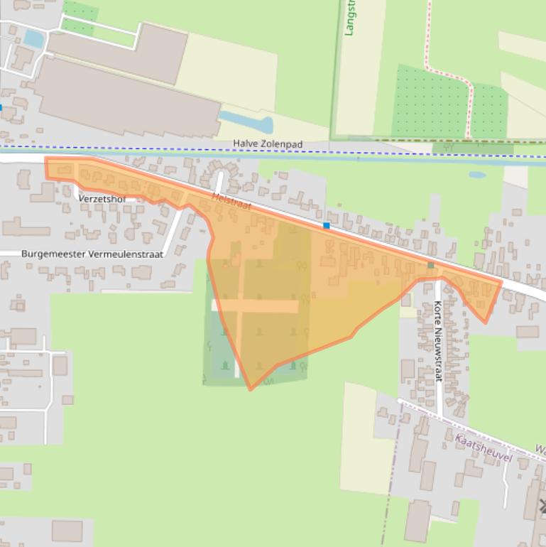 Kaart van postcodegebied 5161GE.