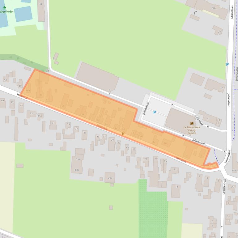 Kaart van postcodegebied 5161GG.