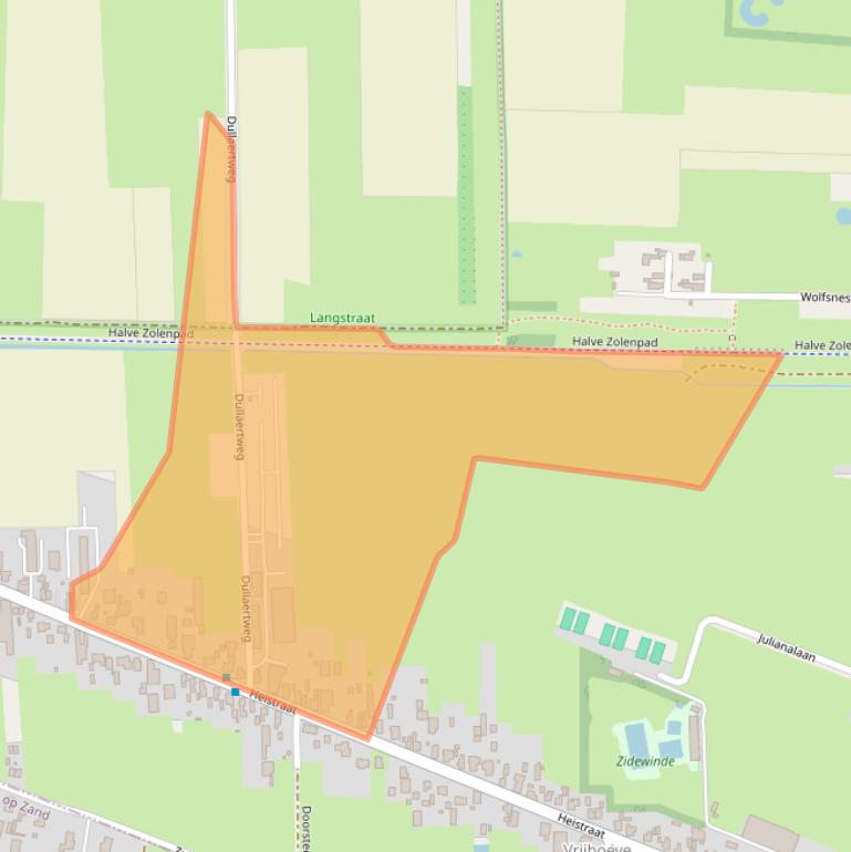 Kaart van postcodegebied 5161GJ.