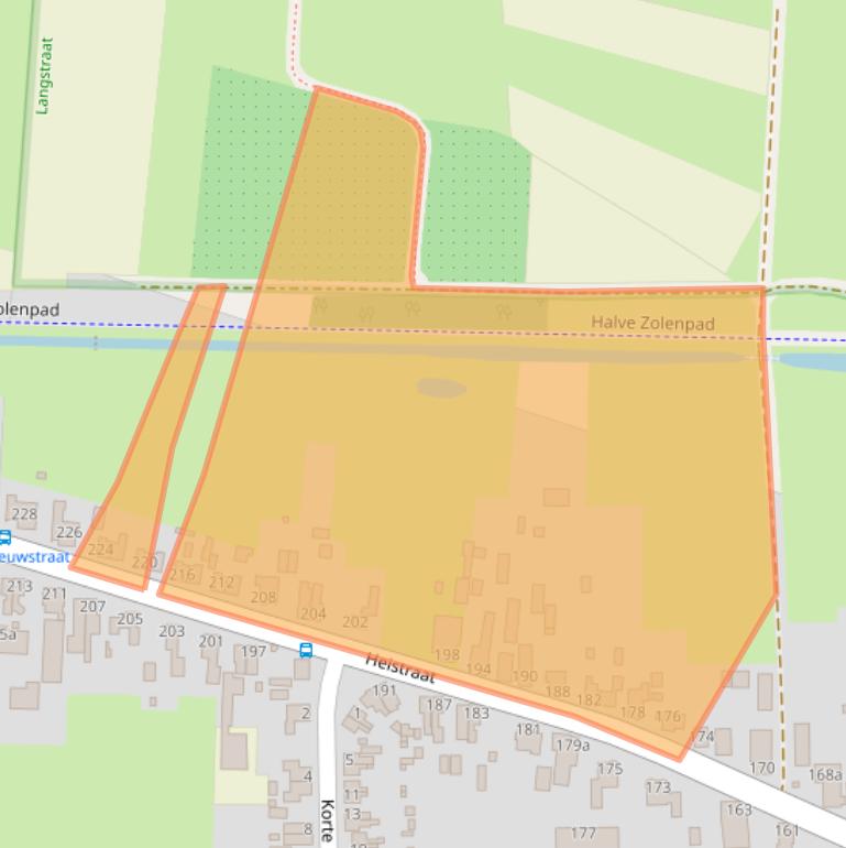 Kaart van postcodegebied 5161GL.