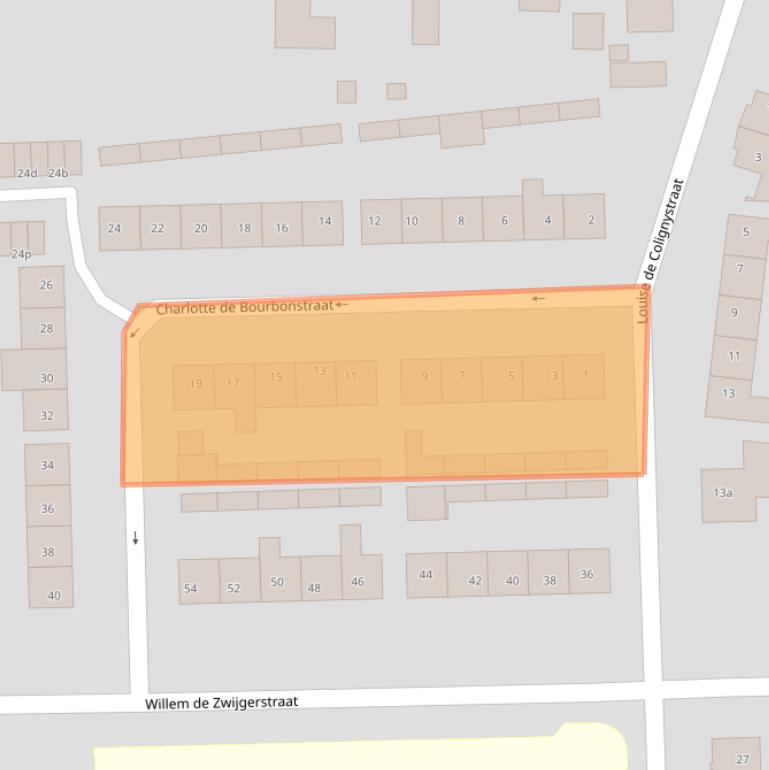 Kaart van postcodegebied 5161HD.