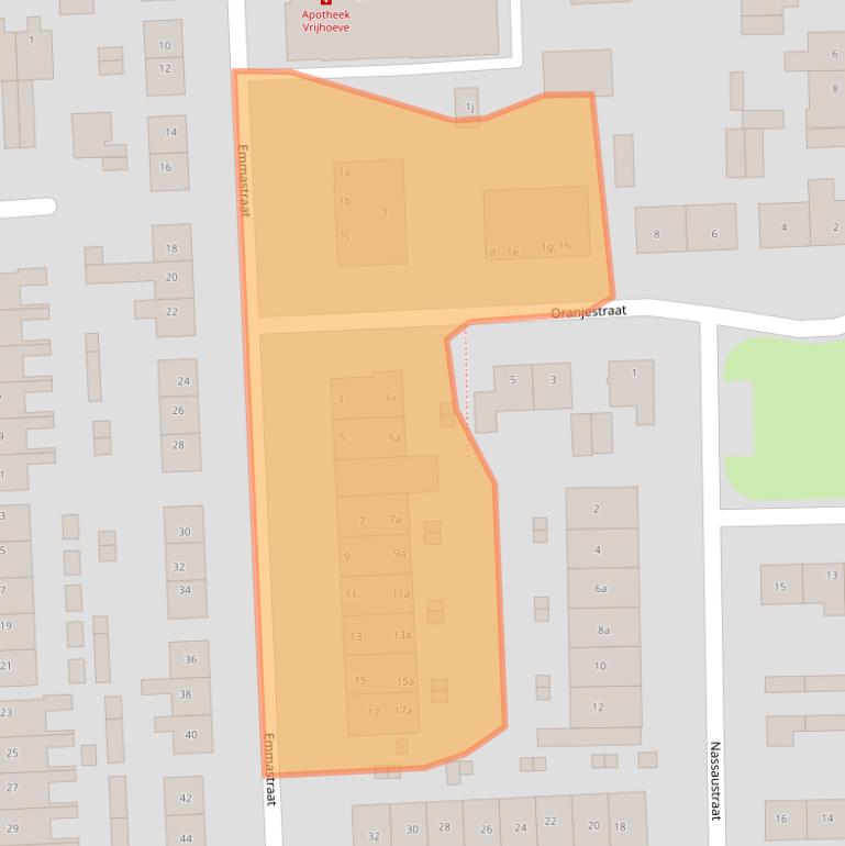 Kaart van postcodegebied 5161HM.