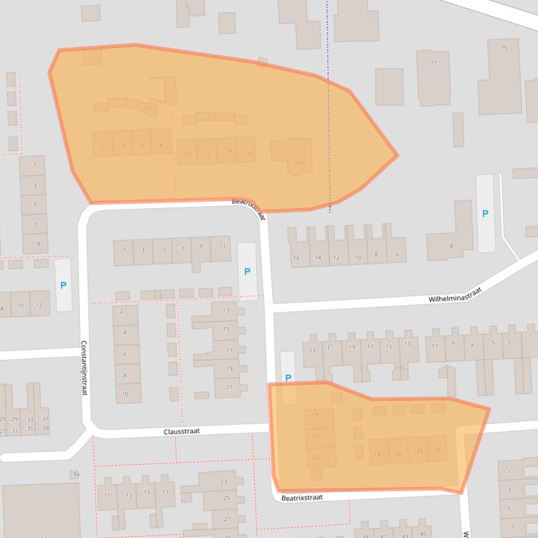 Kaart van postcodegebied 5161HP.