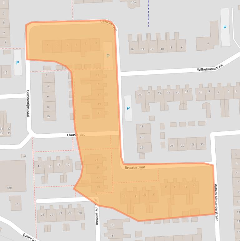 Kaart van postcodegebied 5161HR.