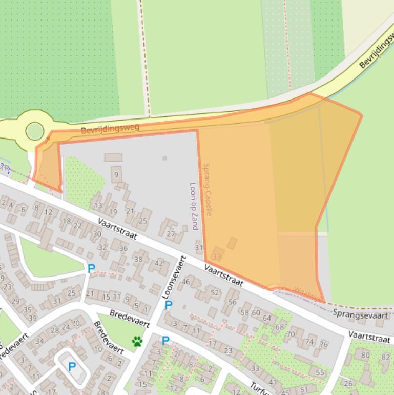 Kaart van postcodegebied 5161JE.