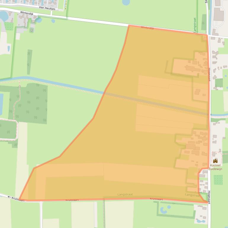 Kaart van postcodegebied 5161PM.